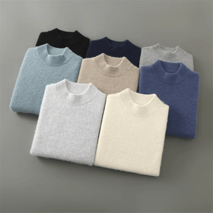 Nash | Men's Mock Neck Ribbed Knit Sweater