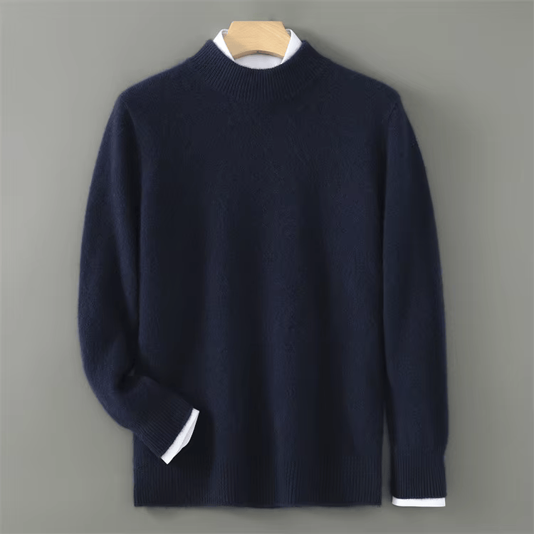 Nash | Men's Mock Neck Ribbed Knit Sweater