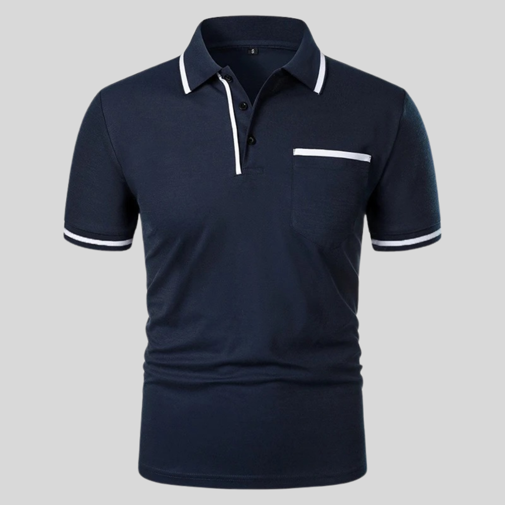 Neil | Men's Short Sleeve Polo with Pocket