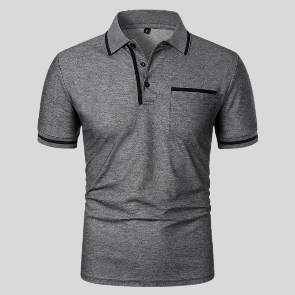 Neil | Men's Short Sleeve Polo with Pocket