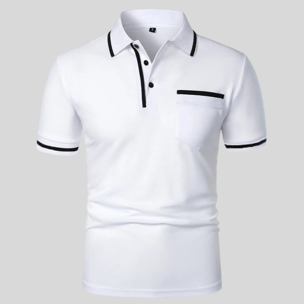 Neil | Men's Short Sleeve Polo with Pocket
