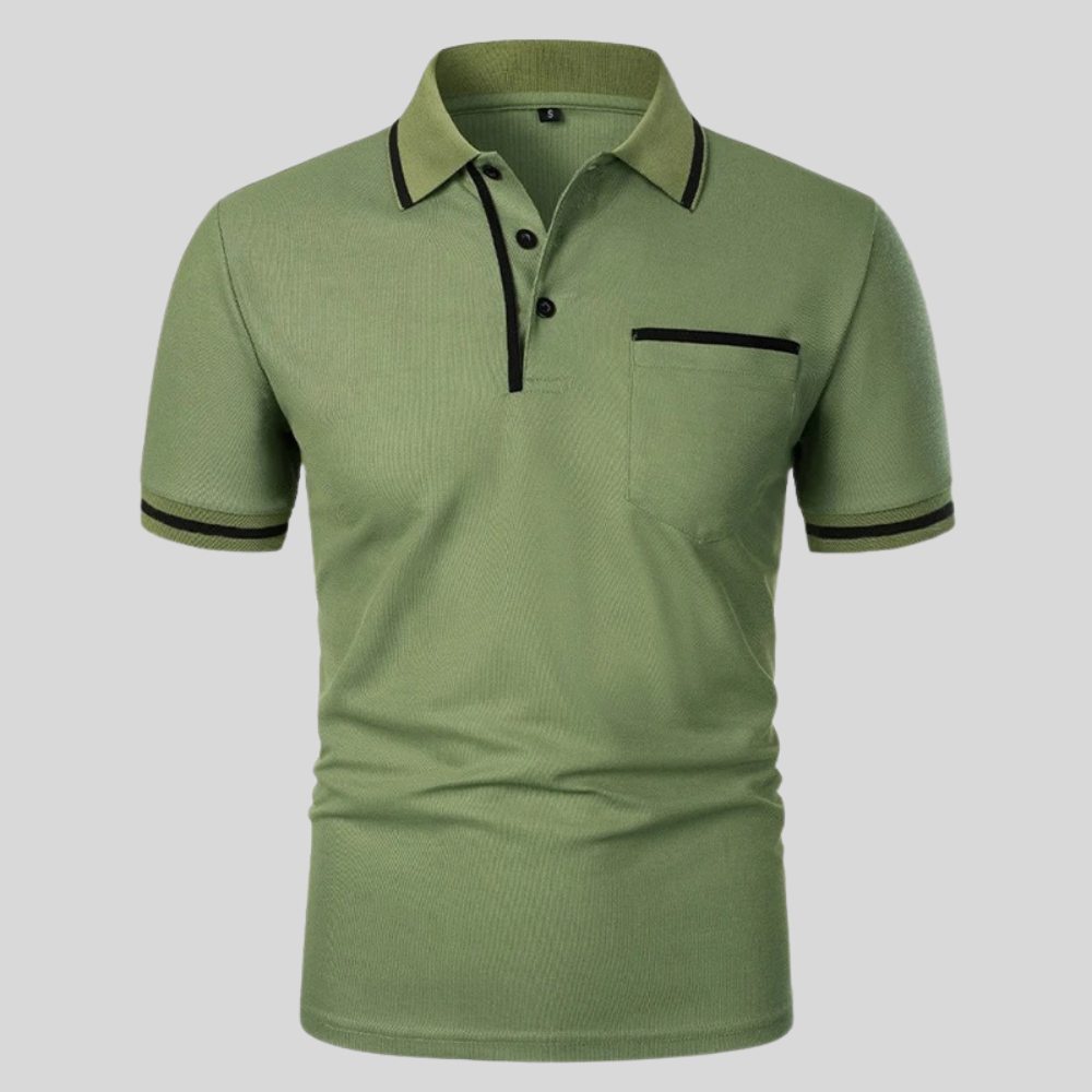 Neil | Men's Short Sleeve Polo with Pocket