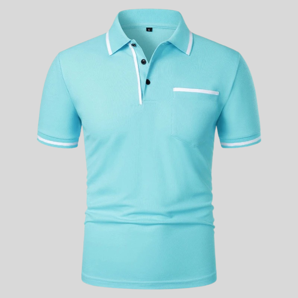 Neil | Men's Short Sleeve Polo with Pocket