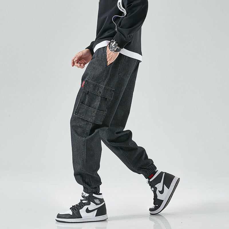 Nico | Men's Jogger Denim Cargo Pants