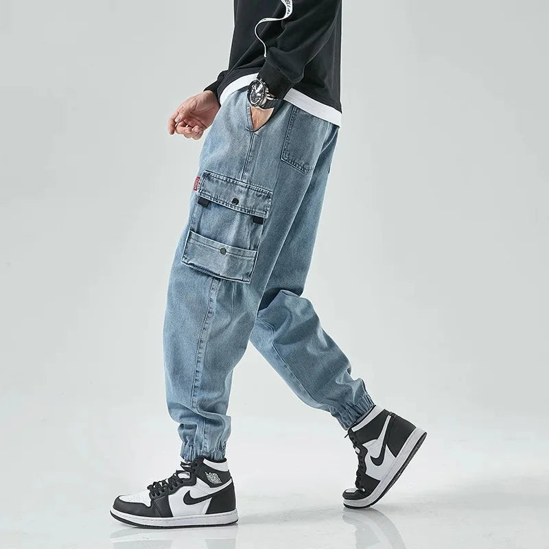 Nico | Men's Jogger Denim Cargo Pants