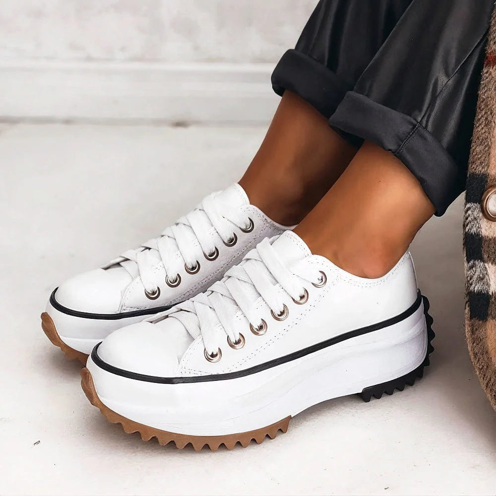 Nicole | Women's Platform Lace-Up Sneakers
