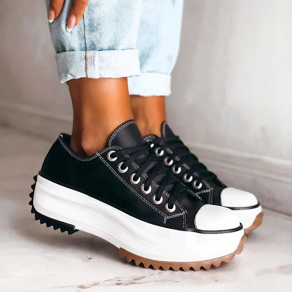 Nicole | Women's Platform Lace-Up Sneakers