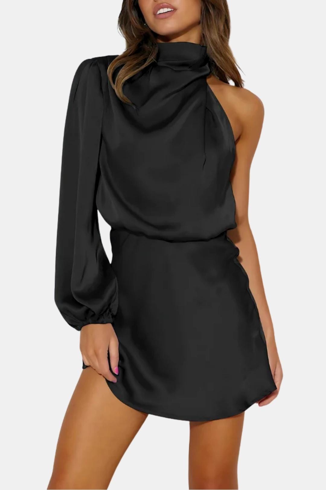 Olive | Women's One Shoulder Mini Dress