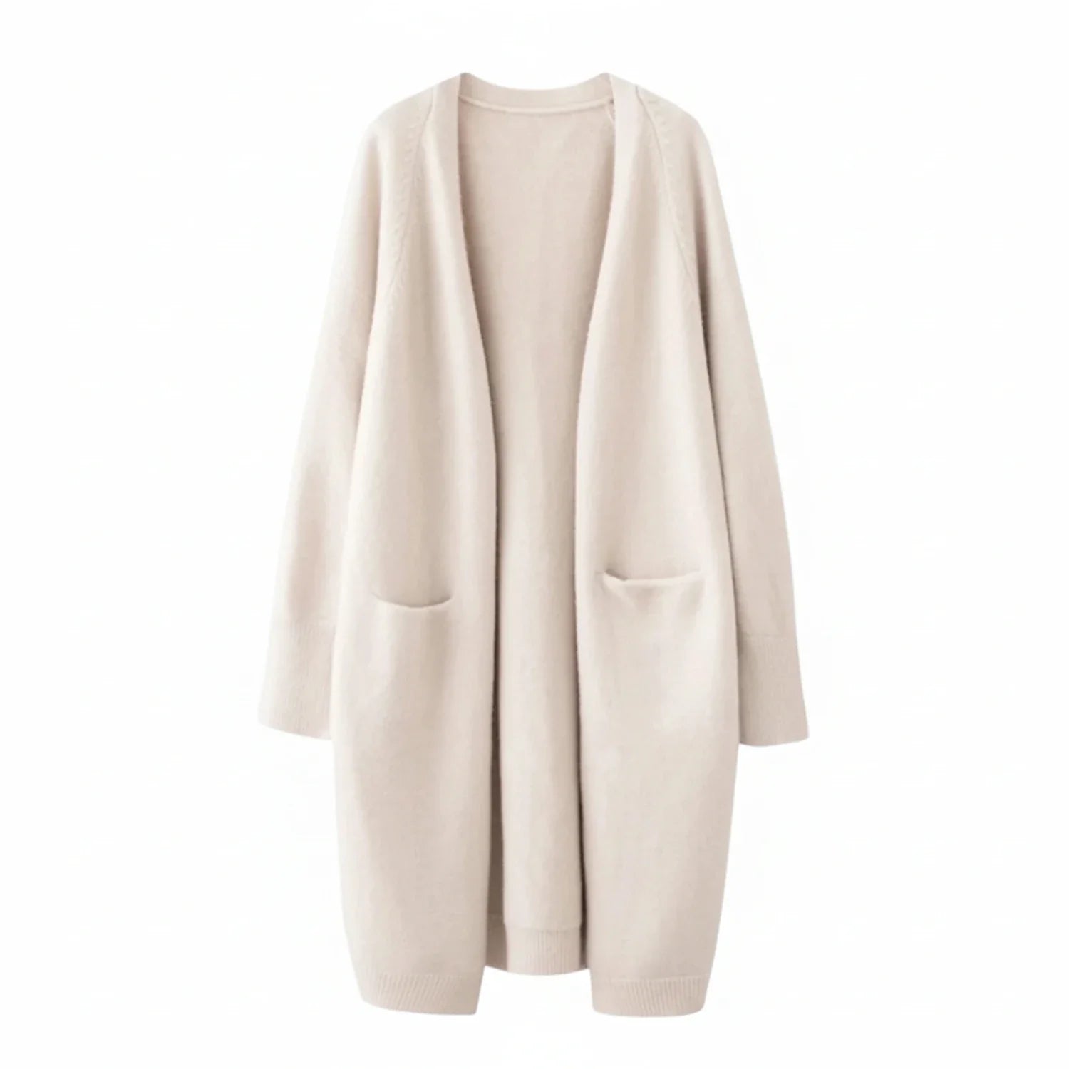 Open Front Long Winter Cardigan for Women
