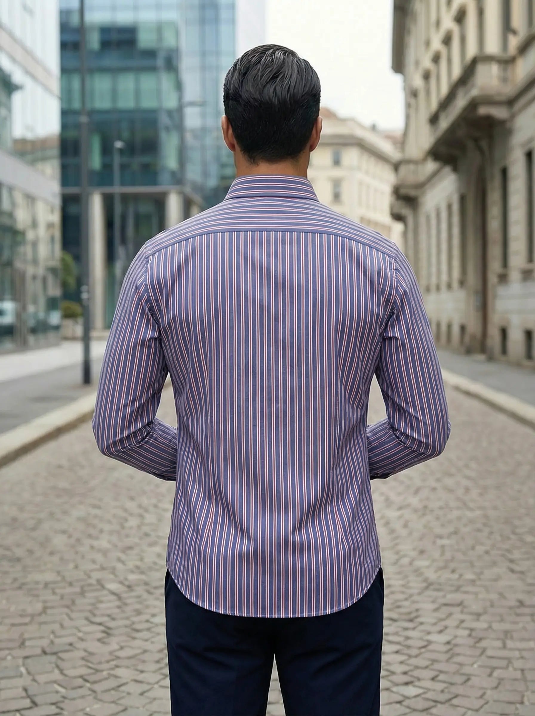 Percy | Men's Striped Button-Down Shirt