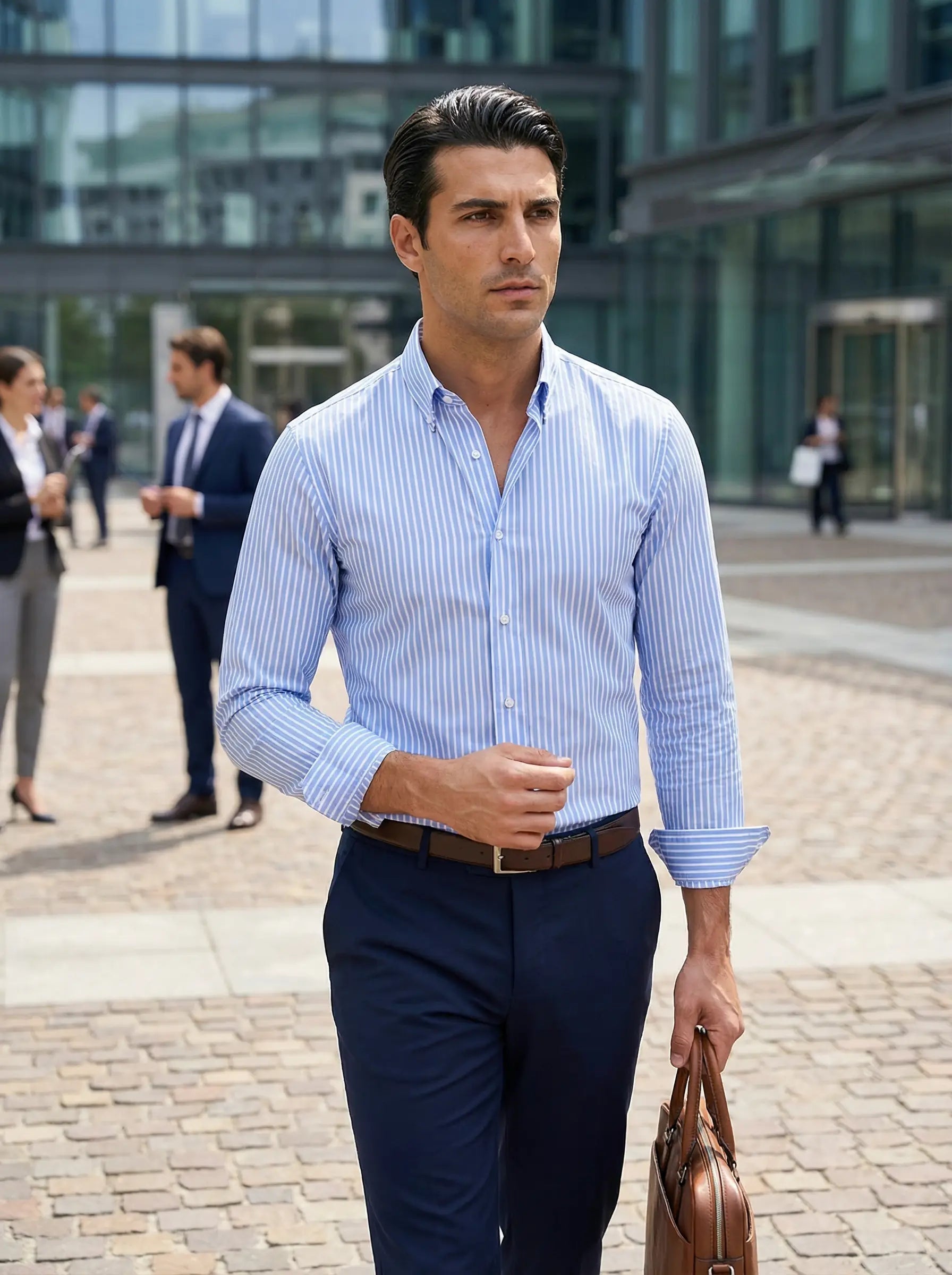 Percy | Men's Striped Button-Down Shirt