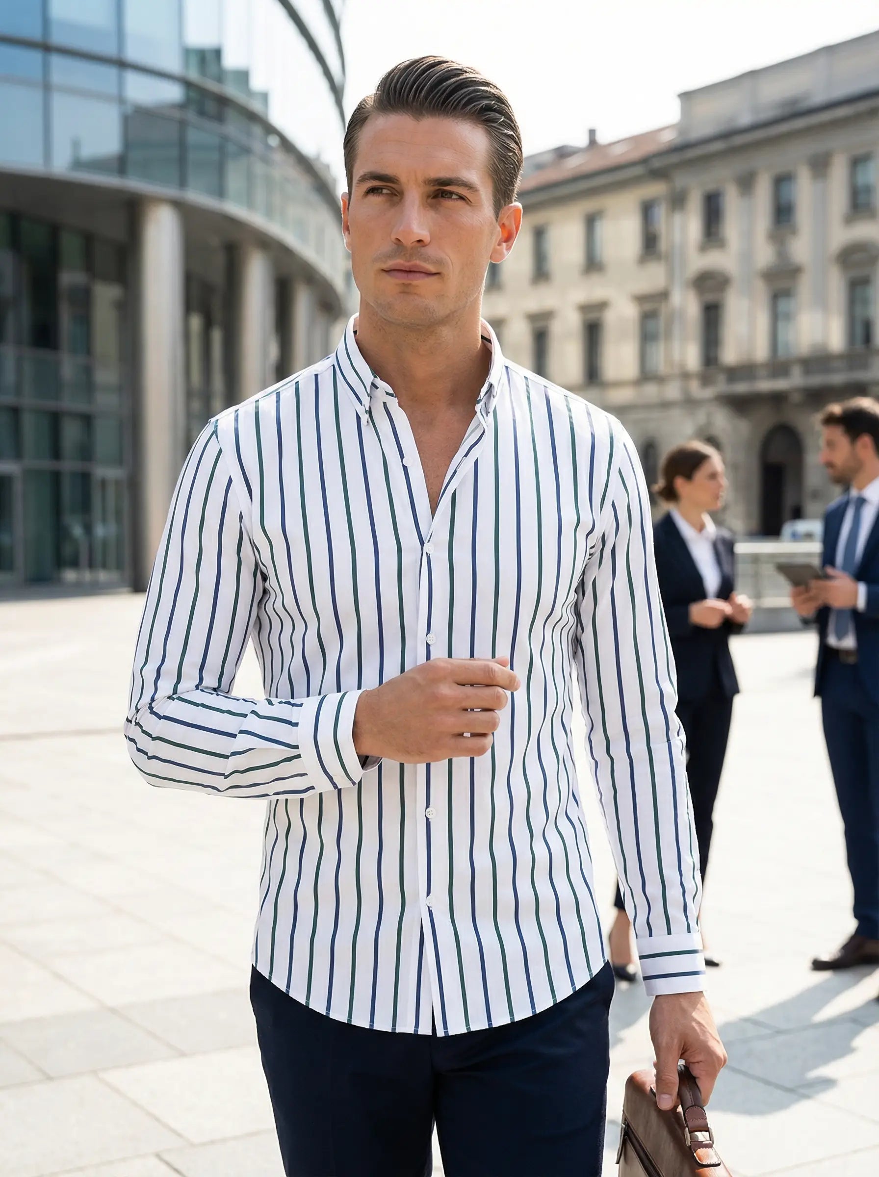 Percy | Men's Striped Button-Down Shirt