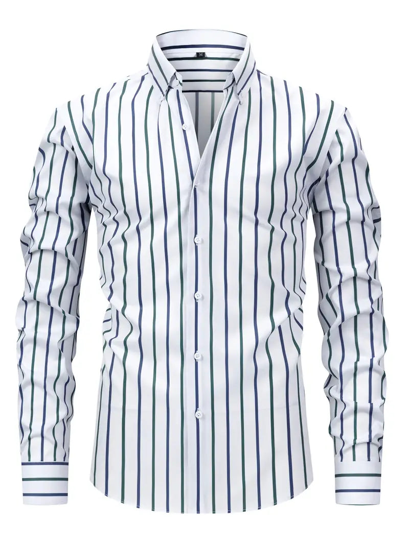 Percy | Men's Striped Button-Down Shirt