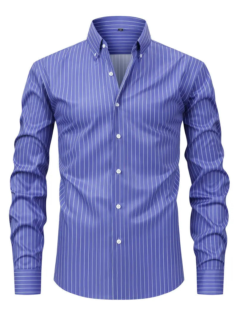 Percy | Men's Striped Button-Down Shirt