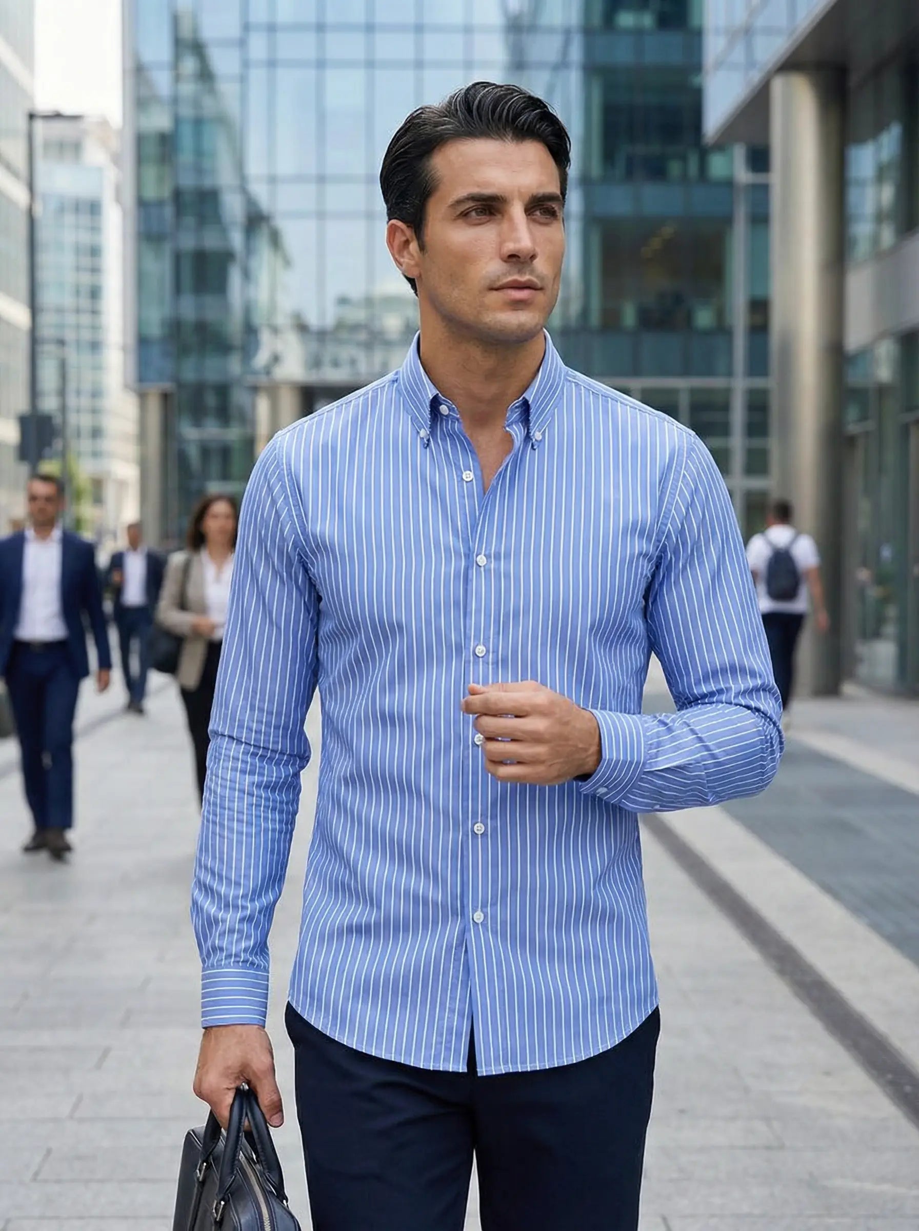 Percy | Men's Striped Button-Down Shirt