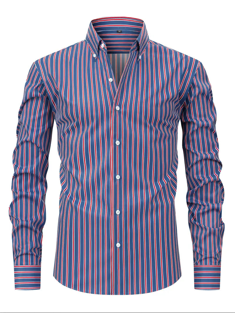 Percy | Men's Striped Button-Down Shirt