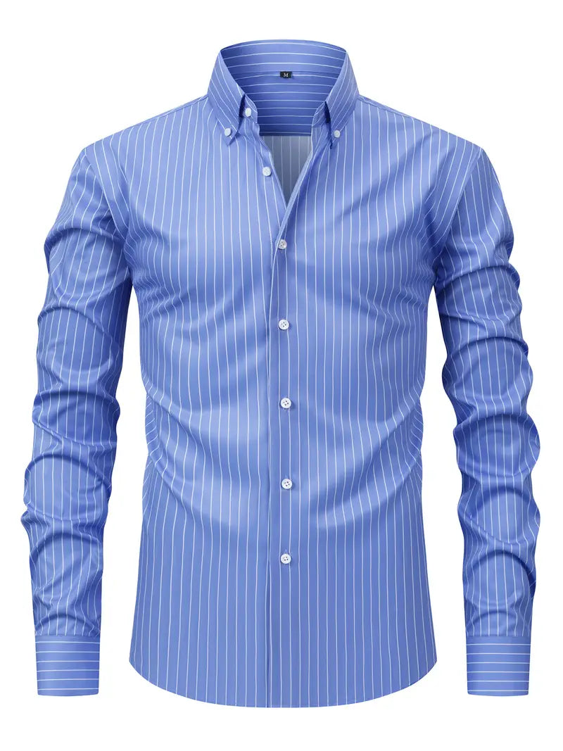 Percy | Men's Striped Button-Down Shirt