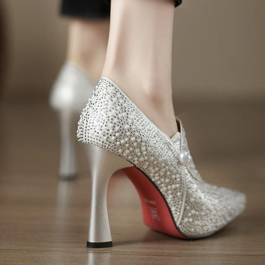 Polly | Women's Embellished Pointed Toe Stiletto Heels