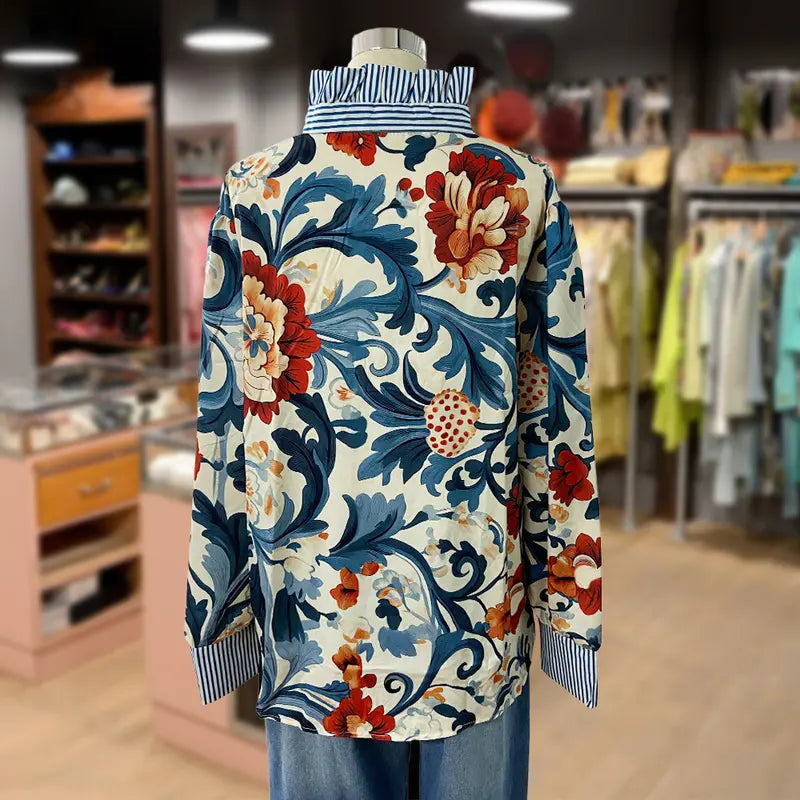 Polly | Women's Floral Long Sleeve Blouse