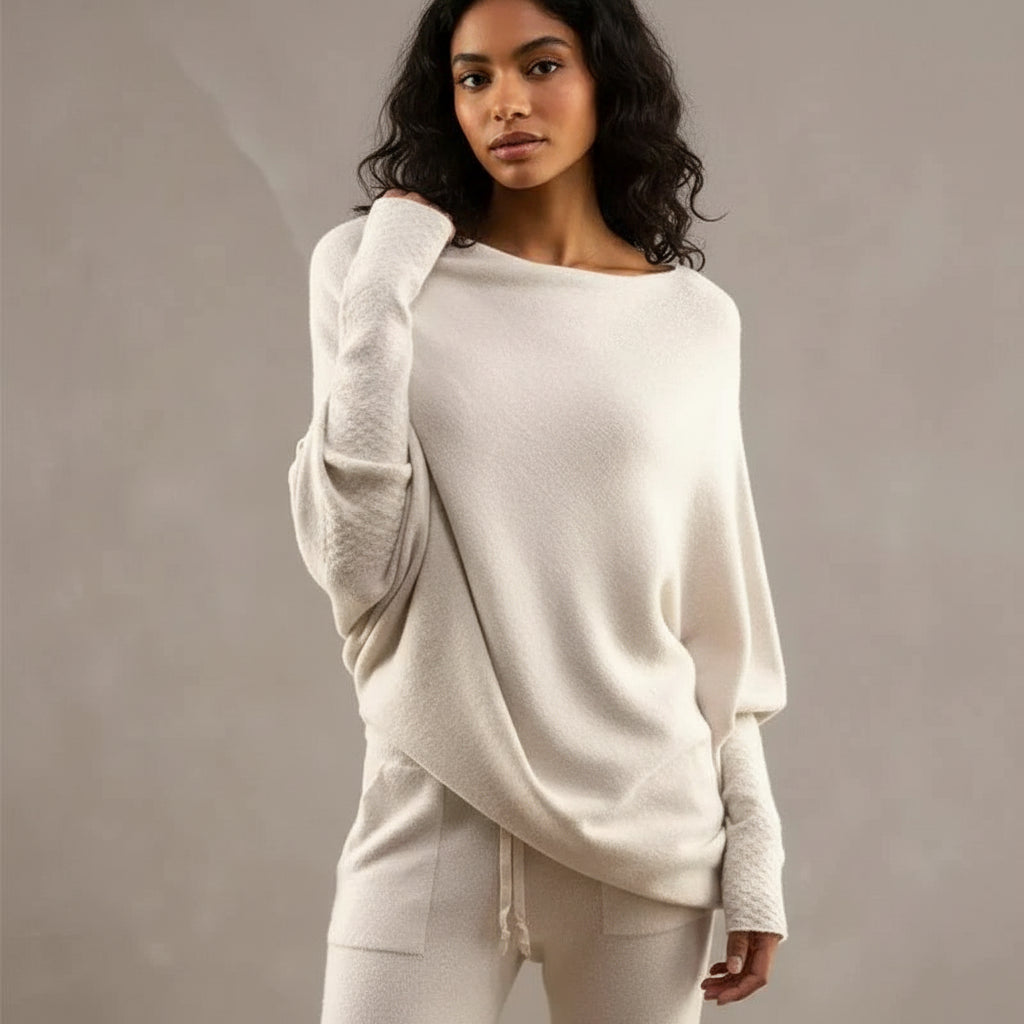 Oversized Wide Neck Sweater for Women
