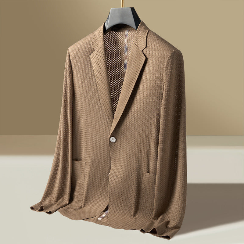 Rhys | Men's Textured Lightweight Single-Breasted Blazer