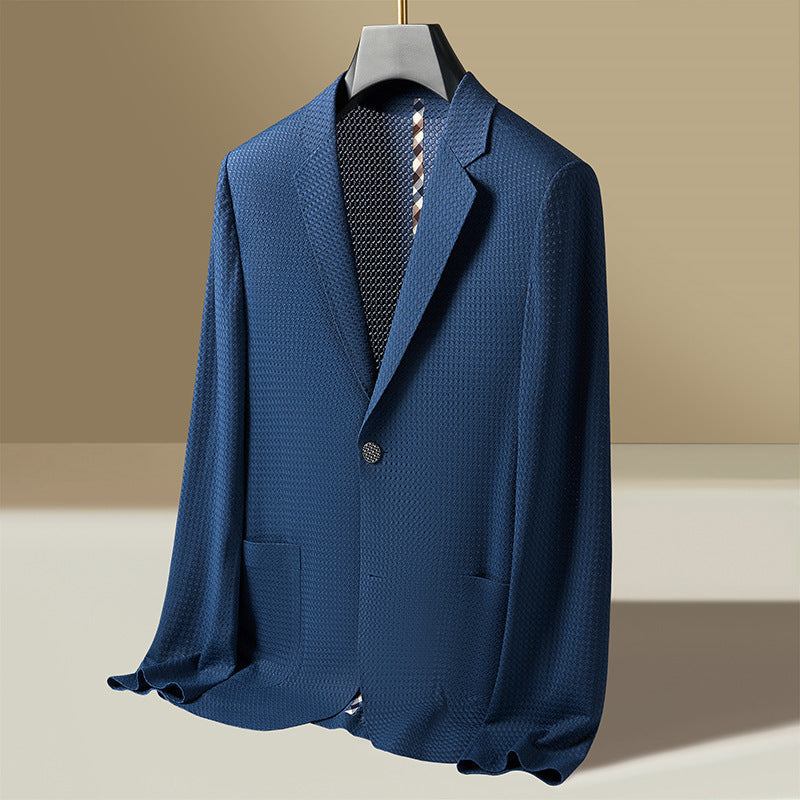 Rhys | Men's Textured Lightweight Single-Breasted Blazer