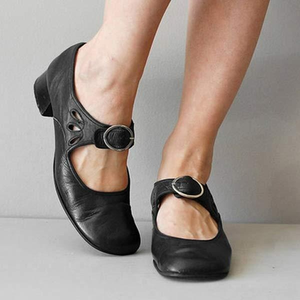 Rochelle | Women's Buckle Mary Jane Heels