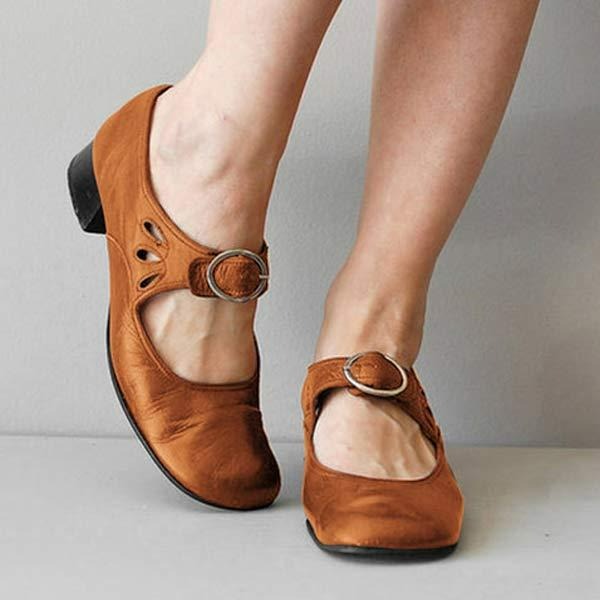Rochelle | Women's Buckle Mary Jane Heels