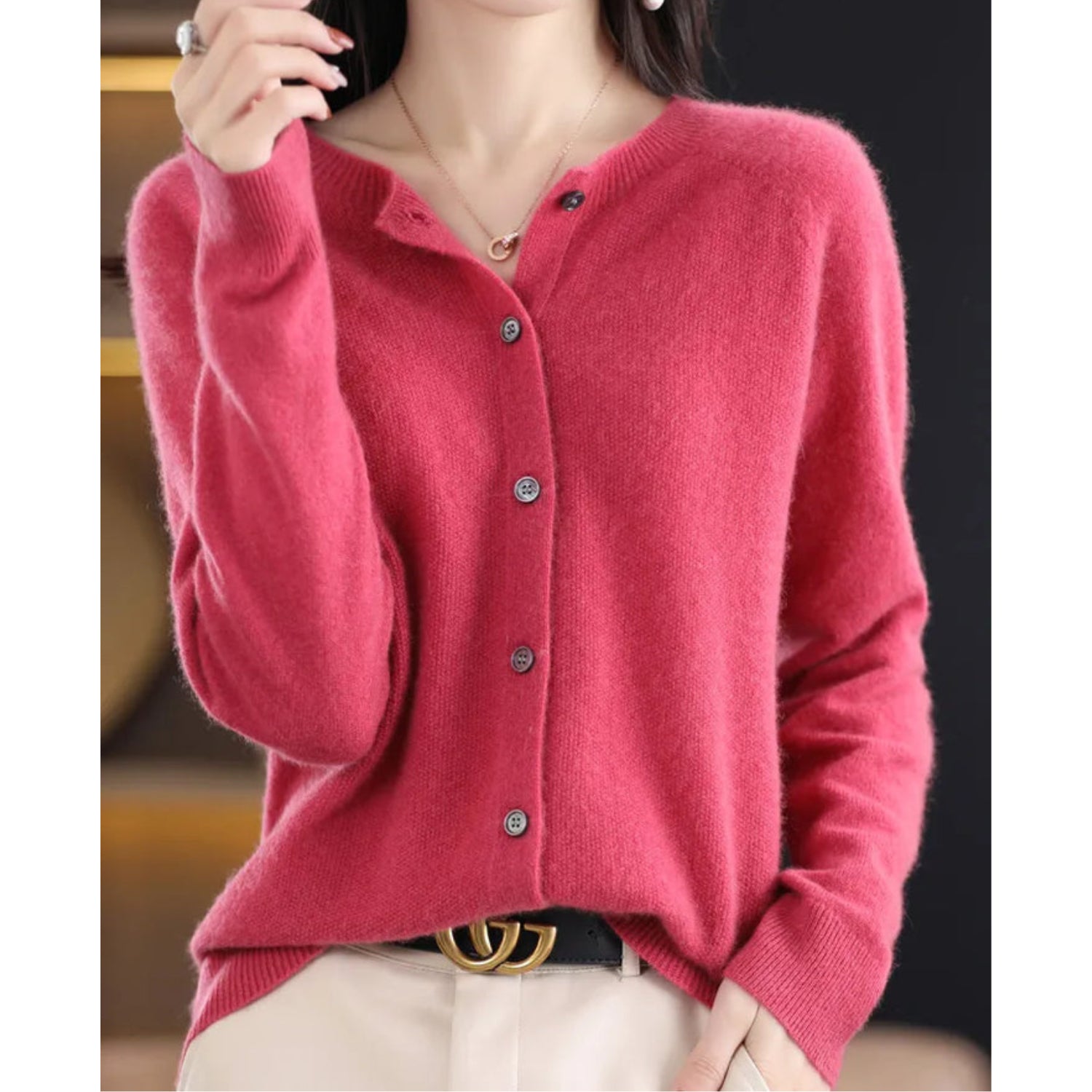 Rosemary | Women's Button-Down Fitted Cardigan
