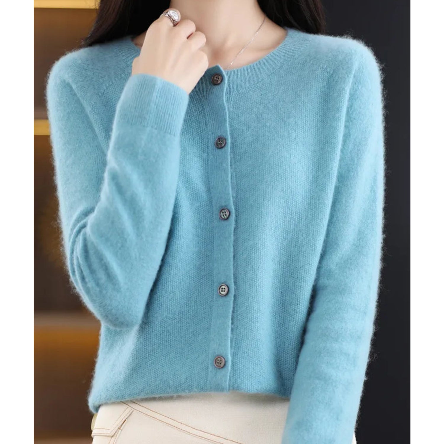 Rosemary | Women's Button-Down Fitted Cardigan