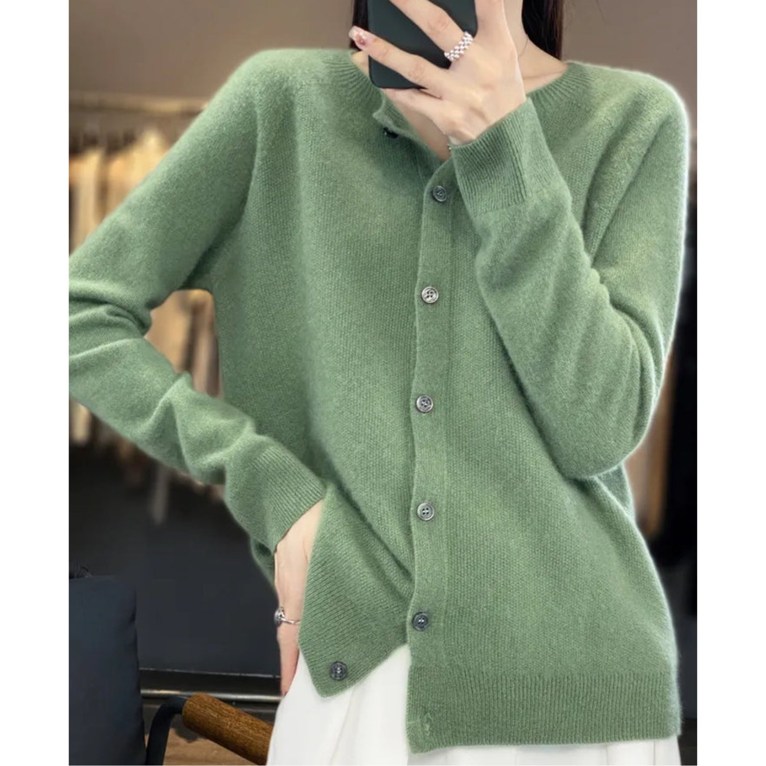 Rosemary | Women's Button-Down Fitted Cardigan