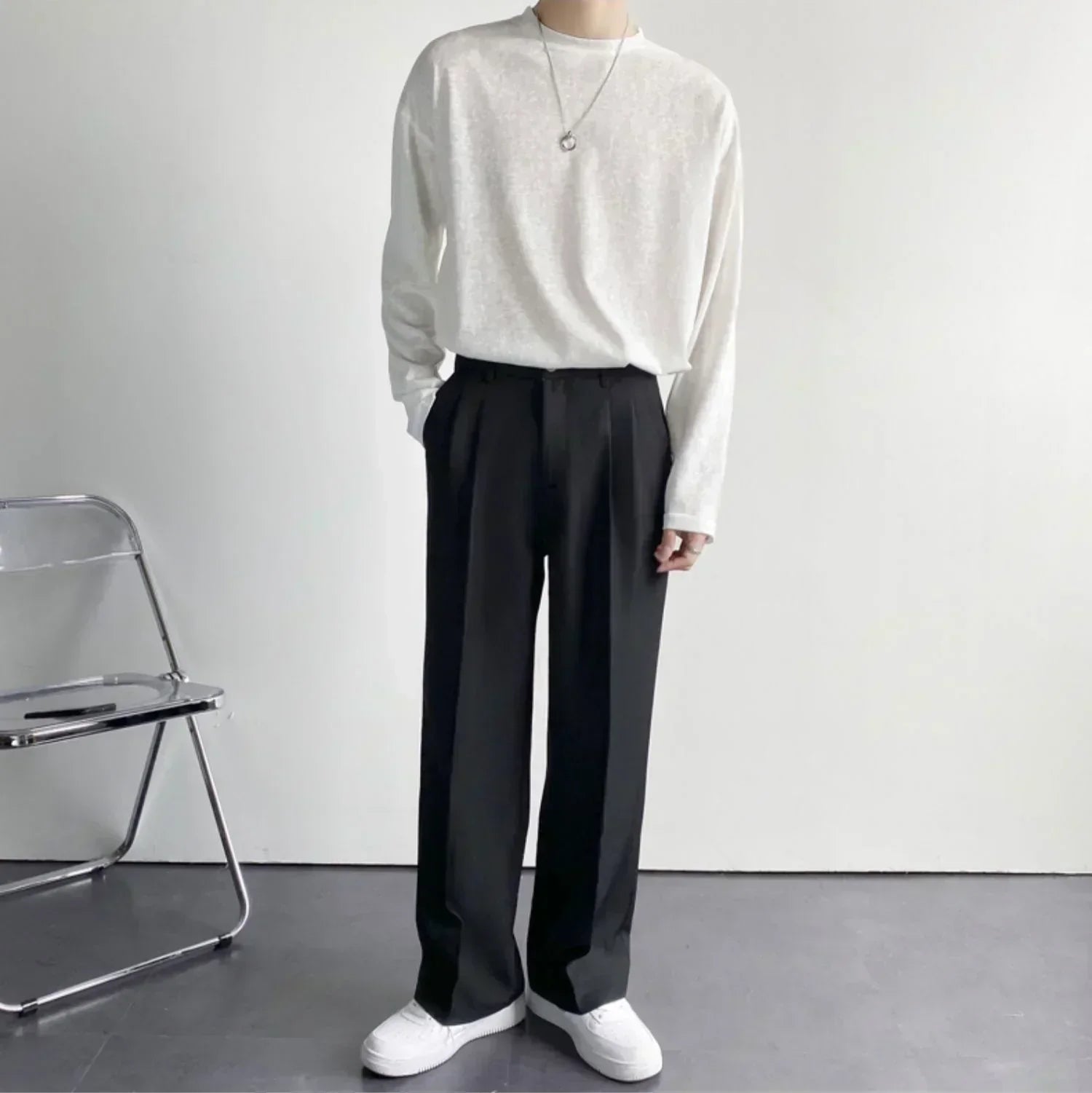 Ross | Men's Pleated Wide Leg Dress Pants