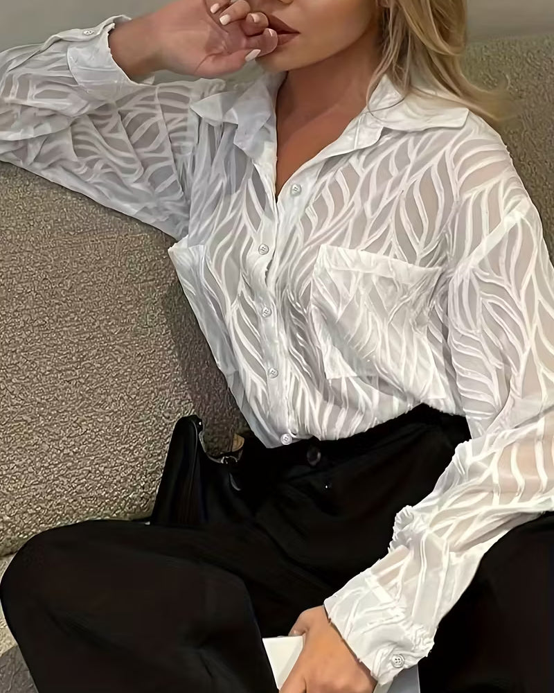Sadie | Women's Long Sleeve Button-Down Blouse