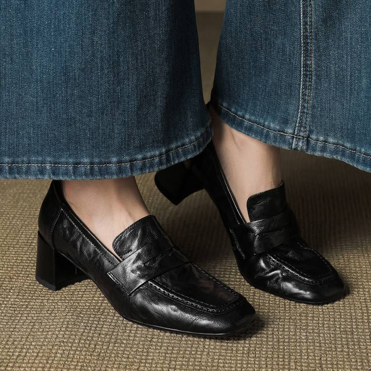 Sadie | Women's Slip-On Block Heel Loafers