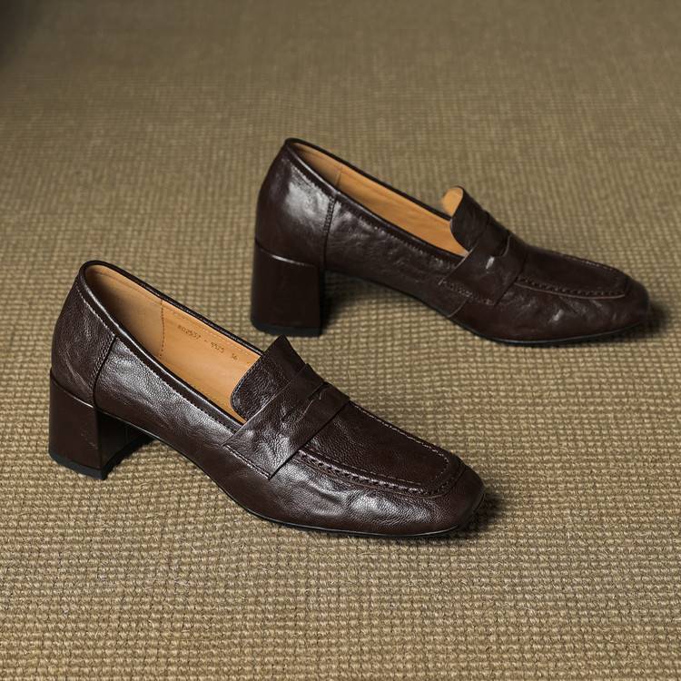 Sadie | Women's Slip-On Block Heel Loafers