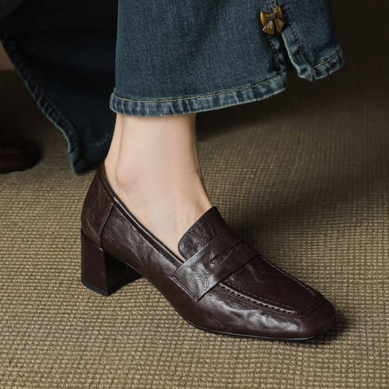 Sadie | Women's Slip-On Block Heel Loafers