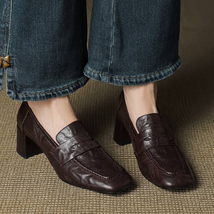 Sadie | Women's Slip-On Block Heel Loafers