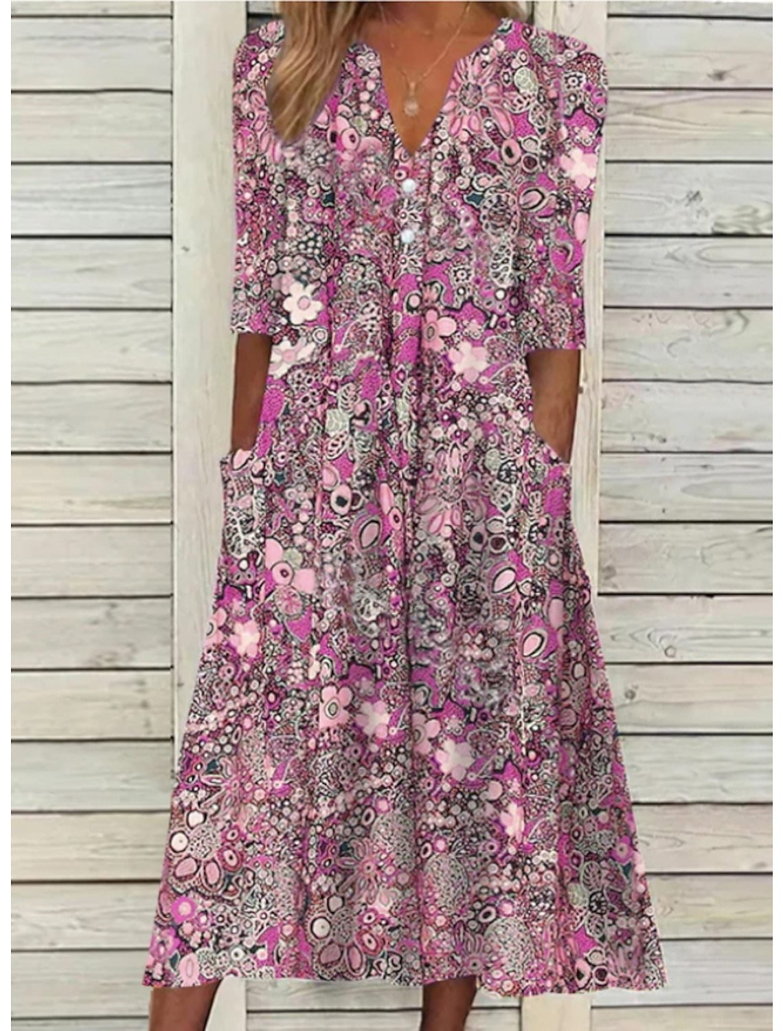 Savannah | Women's V-Neck Maxi Dress