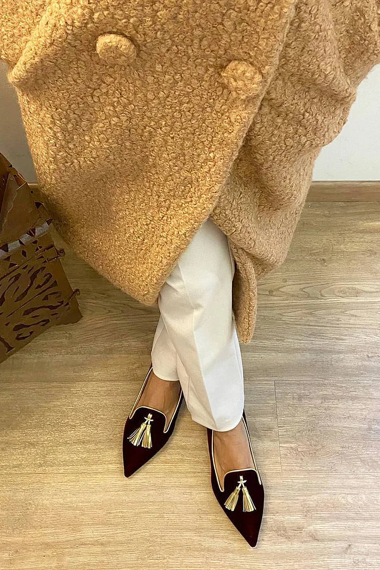 Selena | Women's Pointed Toe Slip-On Loafers