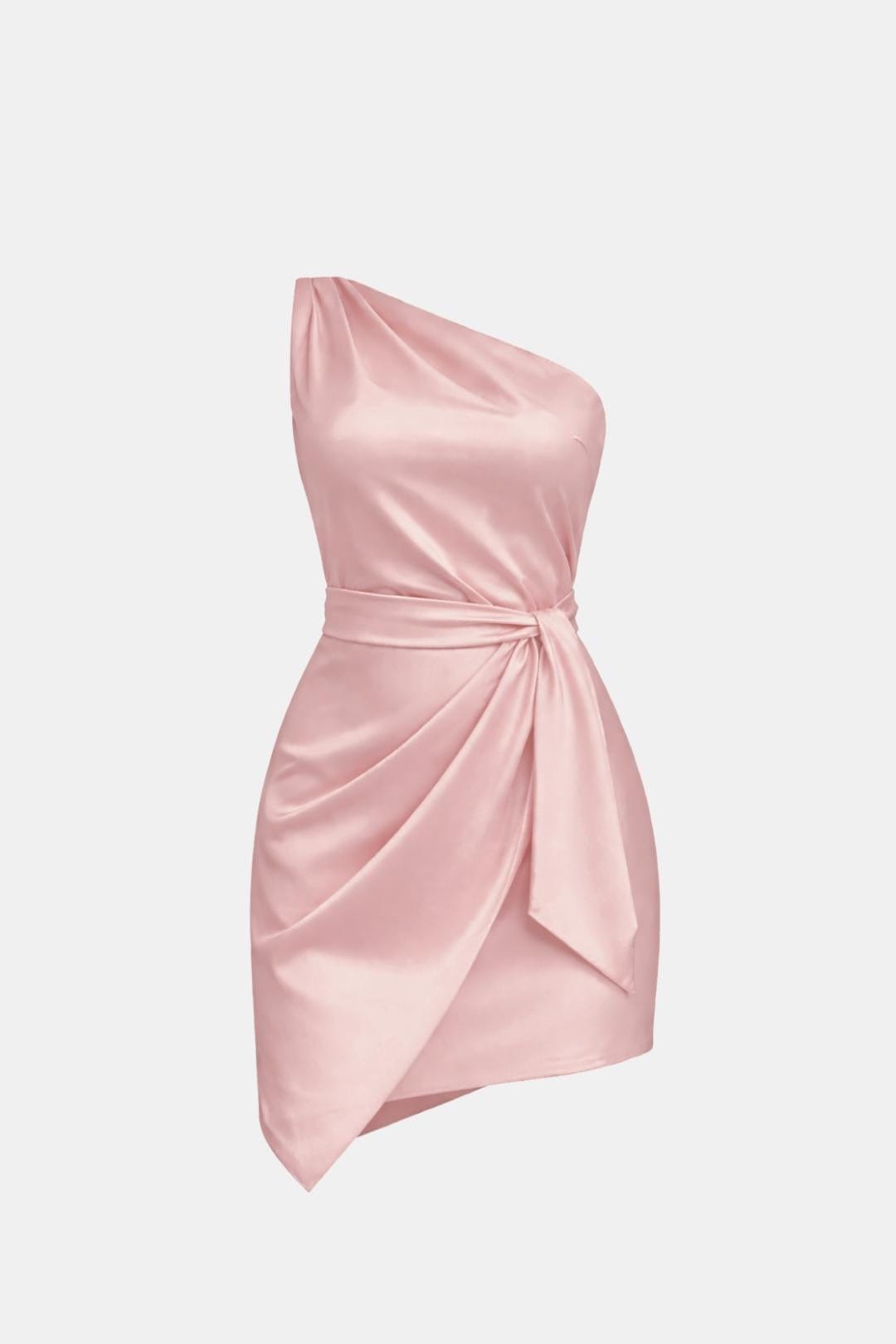 Sheila | Women's One-Shoulder Mini Wrap Dress
