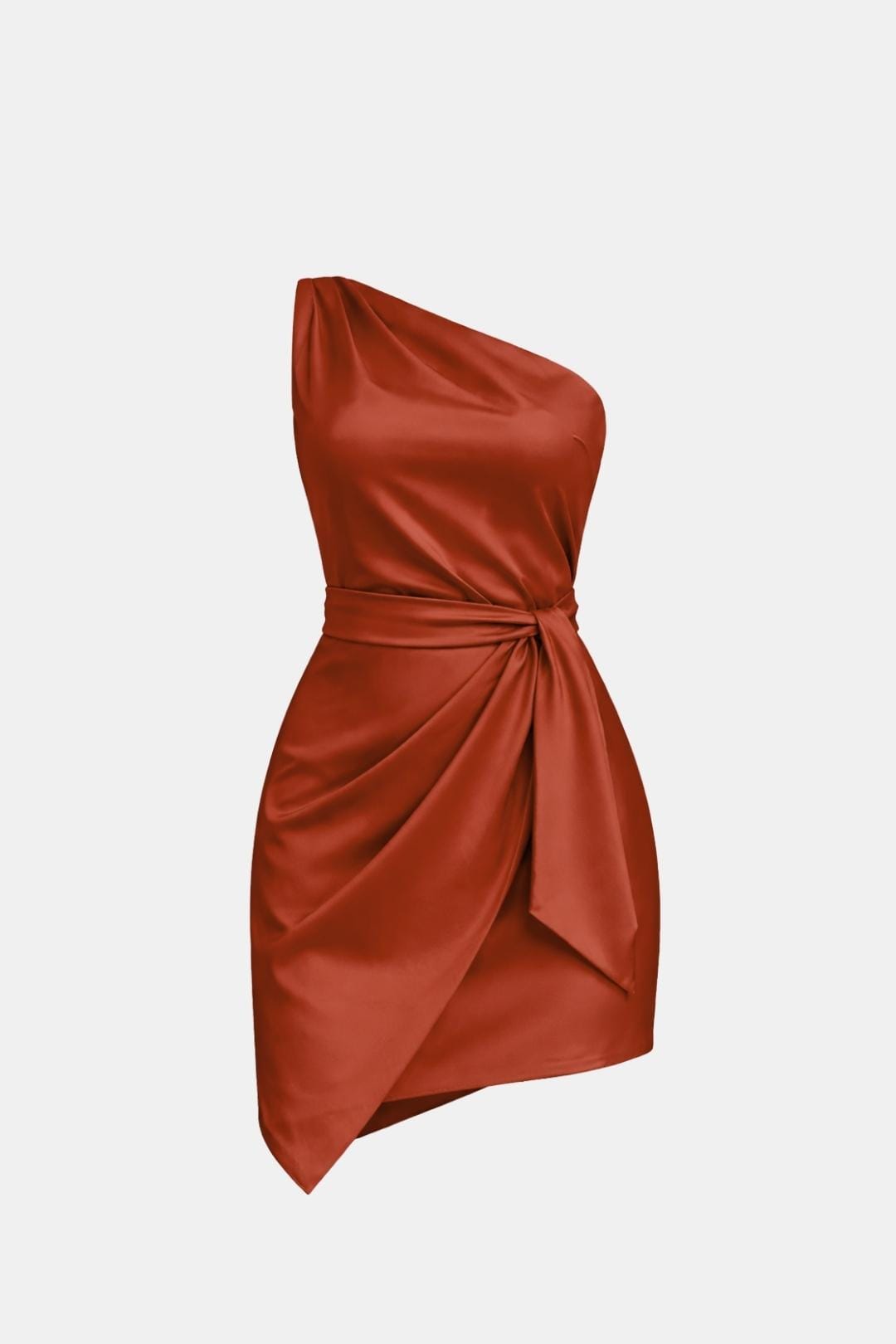 Sheila | Women's One-Shoulder Mini Wrap Dress