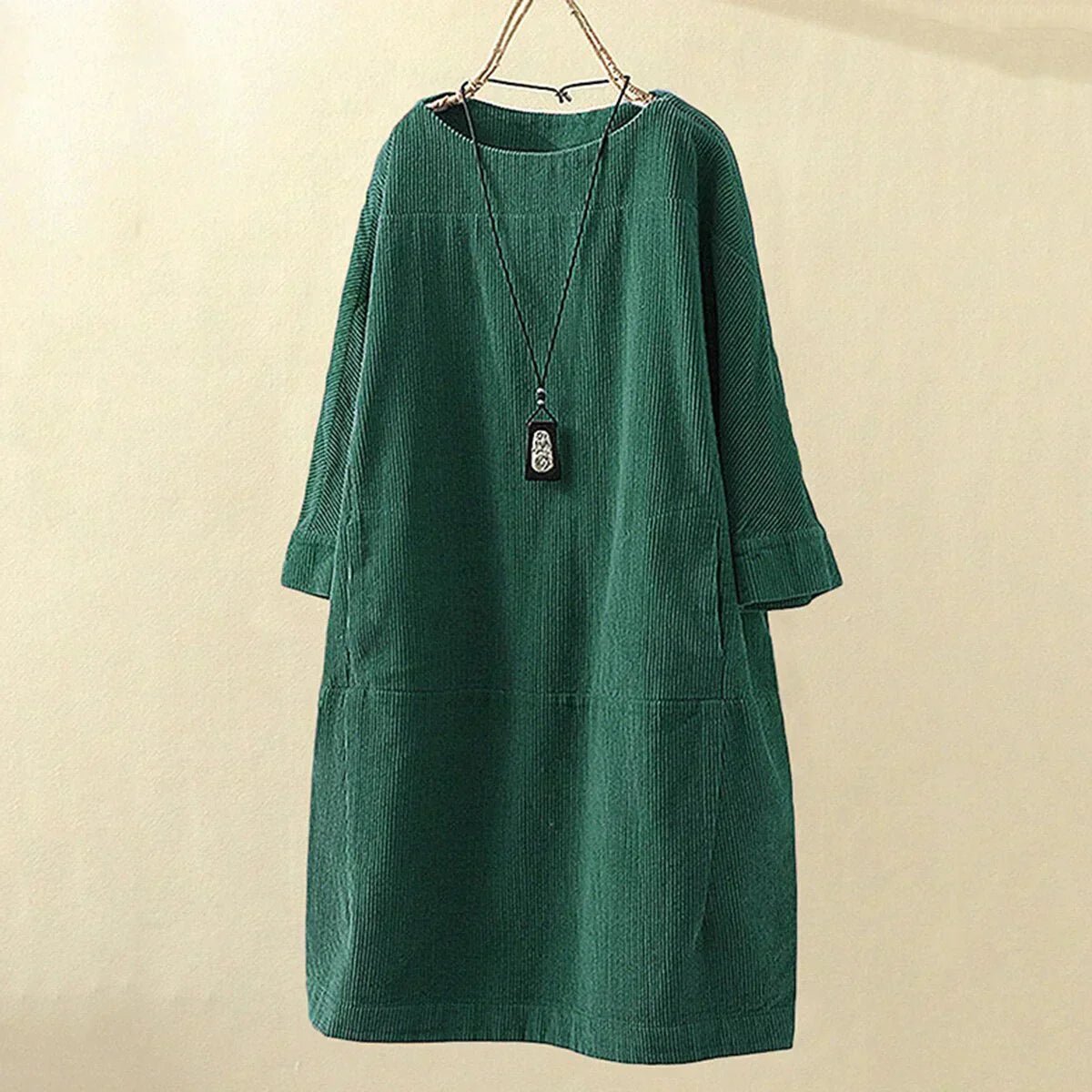 Sofia | Women's Long Sleeve A-Line Midi Dress