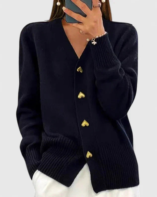 Jacqueline | Women Elegant Button Front Cardigan