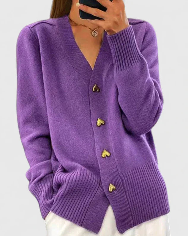 Jacqueline | Women Elegant Button Front Cardigan