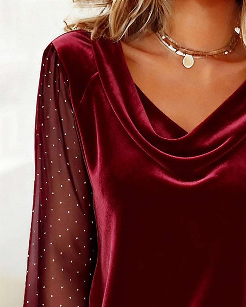 Tatum | Women's Long Sleeve Sheer Blouse
