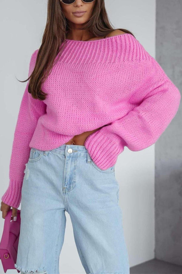 Teresa | Women's Oversized Off-the-Shoulder Sweater