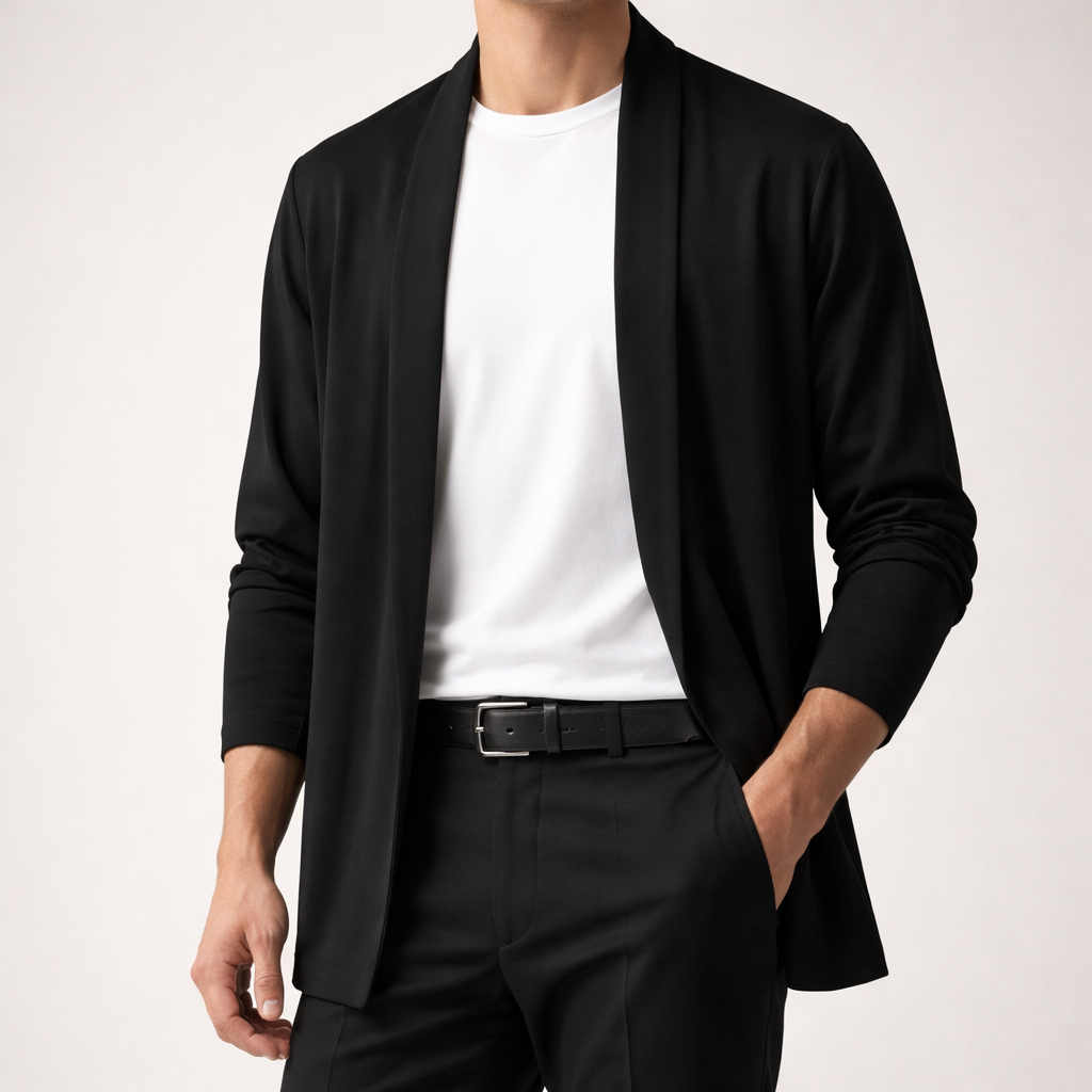 Theo | Men's Long Sleeve Open Front Cardigan
