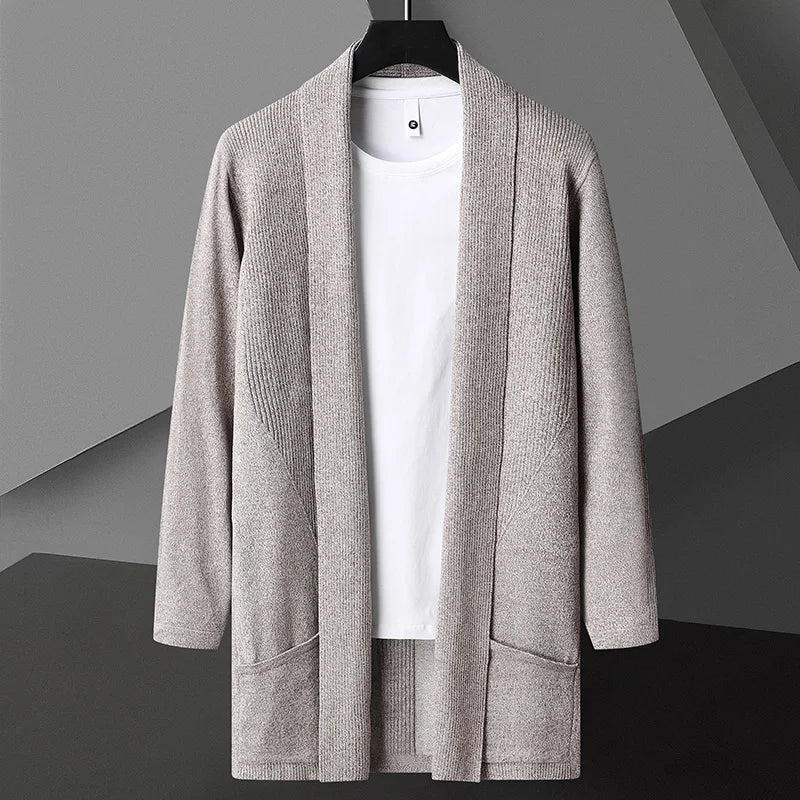 Theo | Men's Long Sleeve Open Front Cardigan