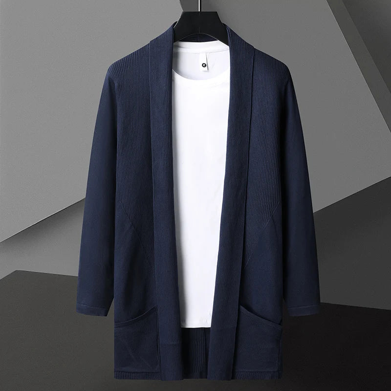 Theo | Men's Long Sleeve Open Front Cardigan