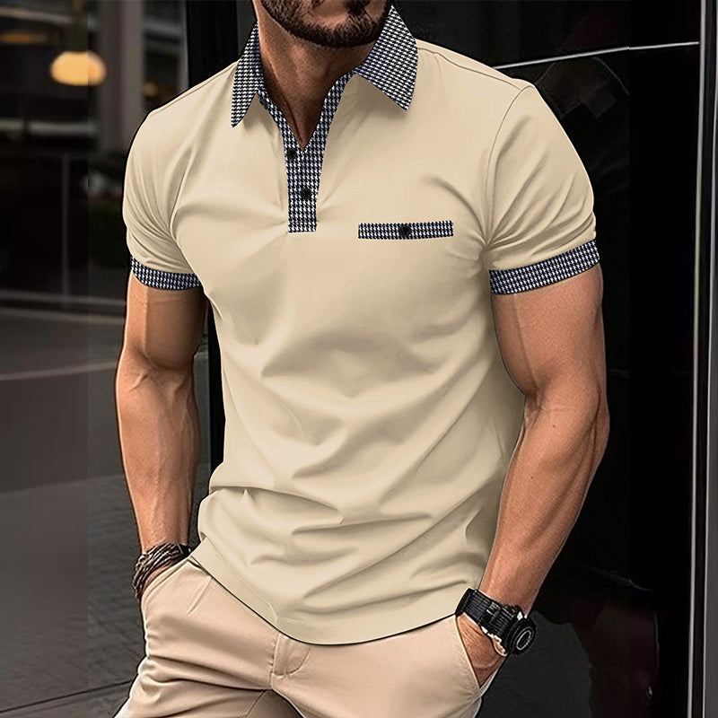 Theodore | Men's Contrast Collar Polo Shirt